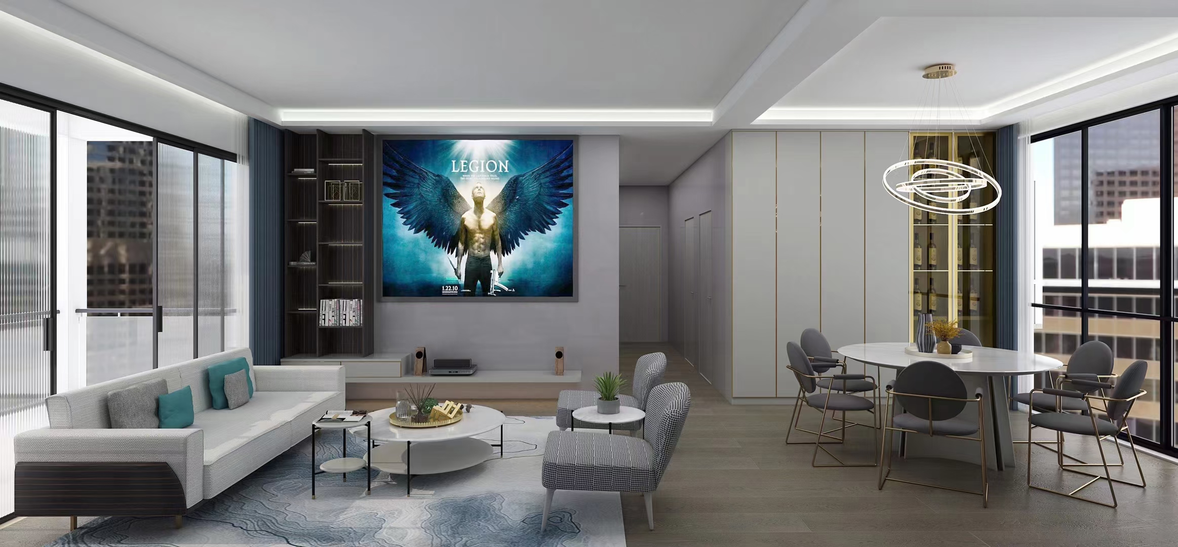 现代简约集成墙板